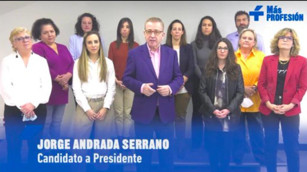 Candidatura Más Enfermería en su vídeo promocional en las redes sociales-
