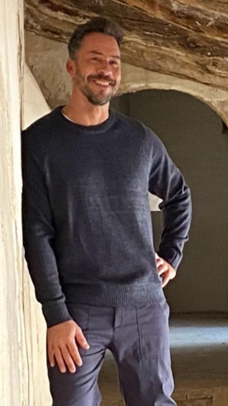 Nacho Palau en otra imagen de sus redes publicada el pasado 12 de mayo en el Palacio vizcondal de Chelva.