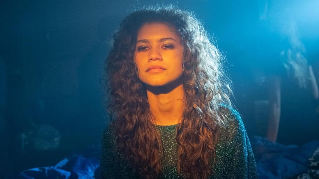 La actriz Zendaya en la segunda temporada de 'Euphoria'.
