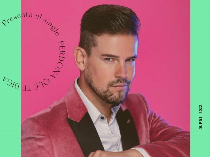 Raúl, en el cartel de su concierto en Ampudia, el próximo 29 de abril.