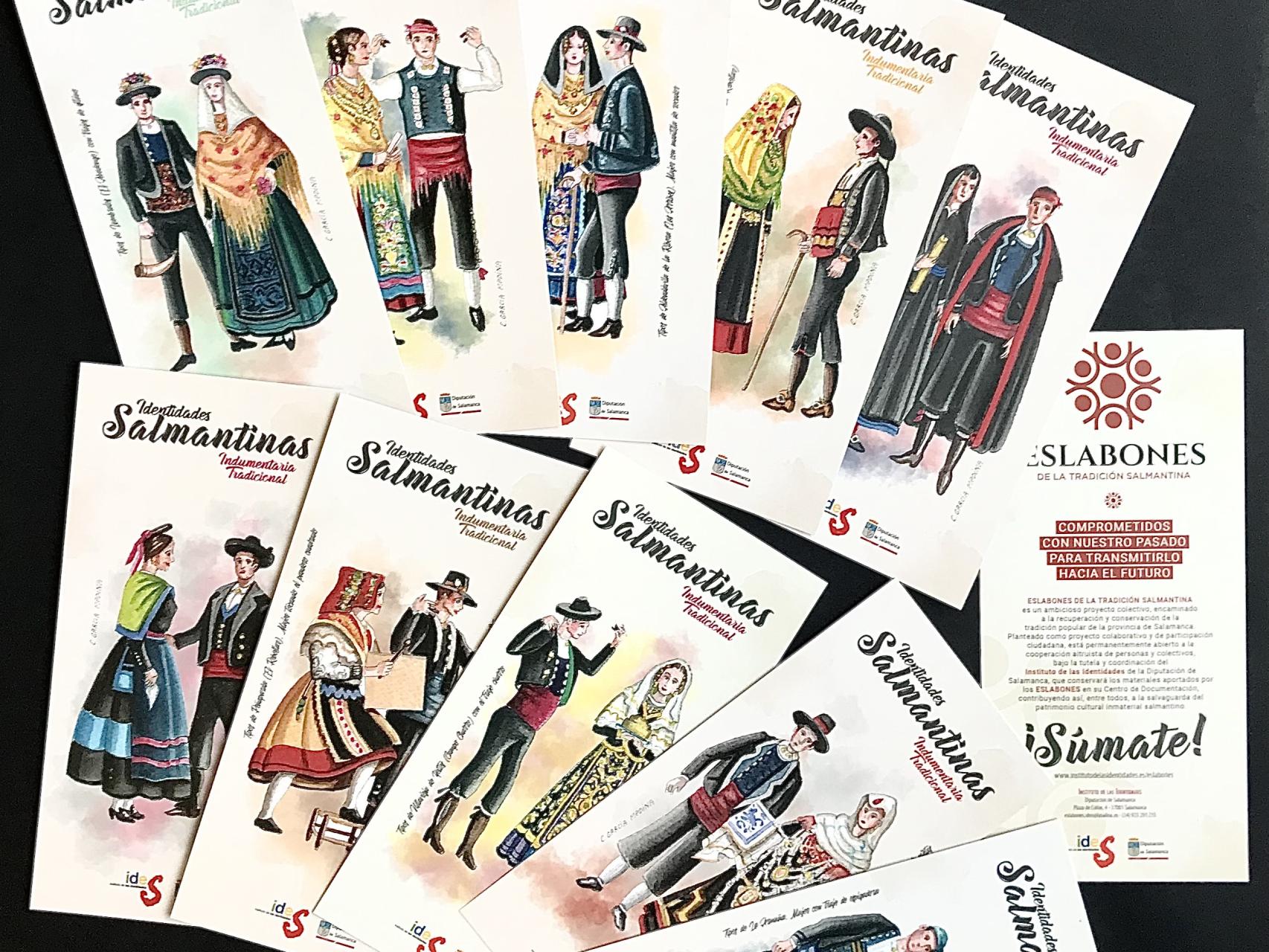 Marcapáginas con trajes populares charros