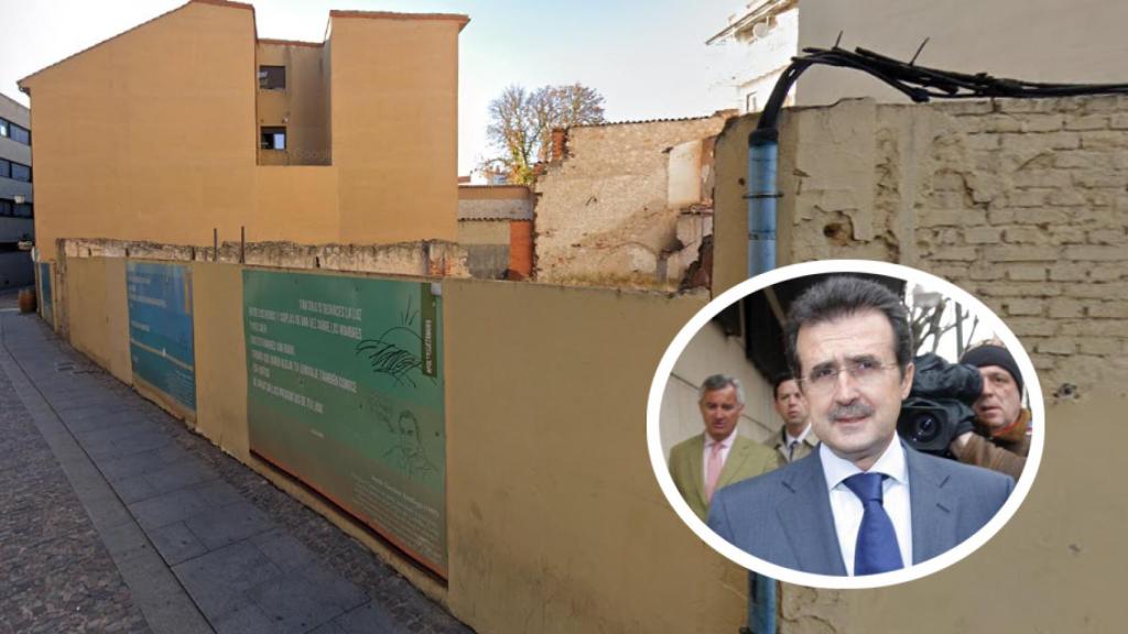 Fachada exterior de parte de los solares que se subastan en Zamora de Ulibarr