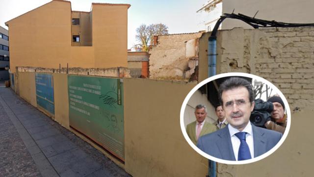 Fachada exterior de parte de los solares que se subastan en Zamora de Ulibarr