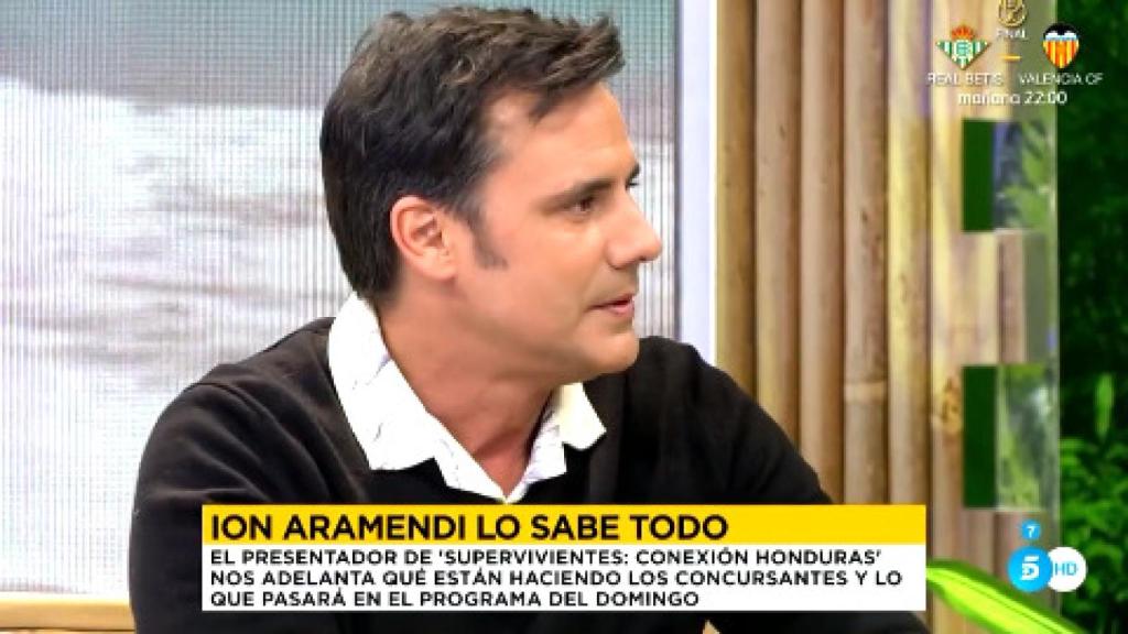Ion Aramendi en 'Sálvame'.