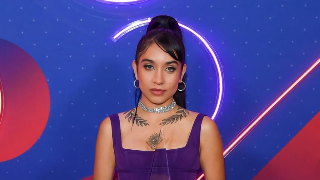 La cantante María Becerra durante la gala de los Latin American Music Awards.
