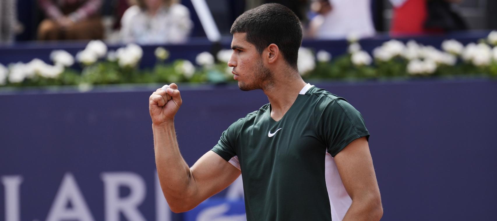 Carlos Alcaraz, en el Conde de Godó