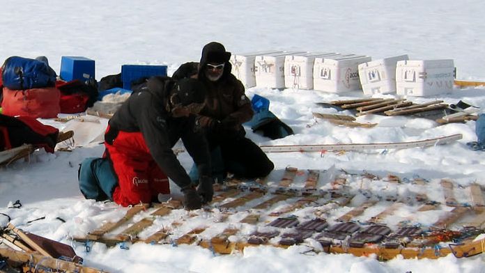 Trineo de viento similar al que se utilizará en la expedición OS ARCTIC 2022.