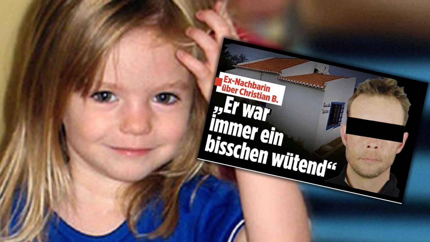 Madeleine McCann y el principal sospechoso de su desaparición, Christian-Brueckner.