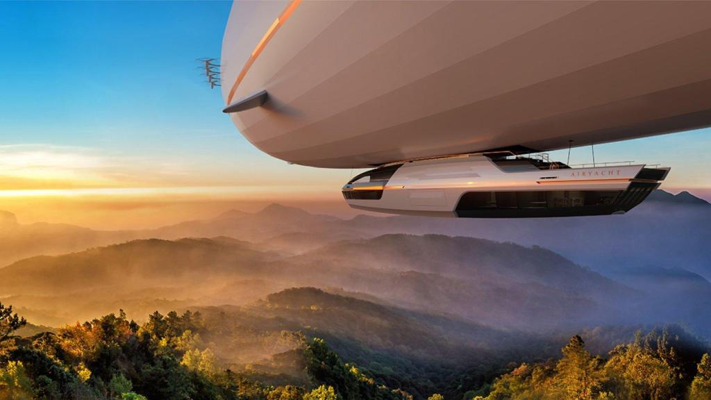 El AirYatch en pleno vuelo