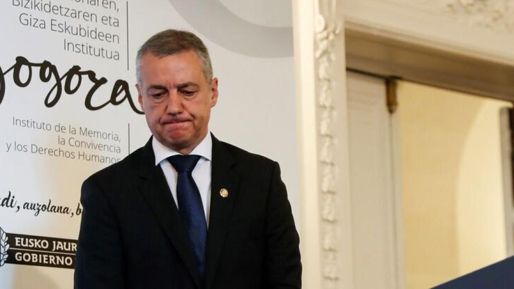El lendakari Iñigo Urkullu en un acto del Instituto Gogora.
