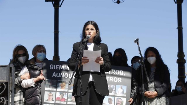 La portavoz de los familiares de los desaparecidos del naufragio, e hija de uno de ellos, María José de Pazo.