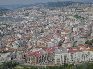 Vista aérea de Vigo.