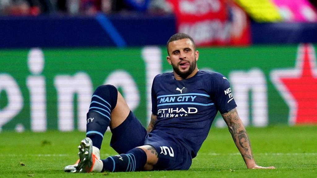 Kyle Walker, lesionado en el Atlético de Madrid - Manchester City de Champions League