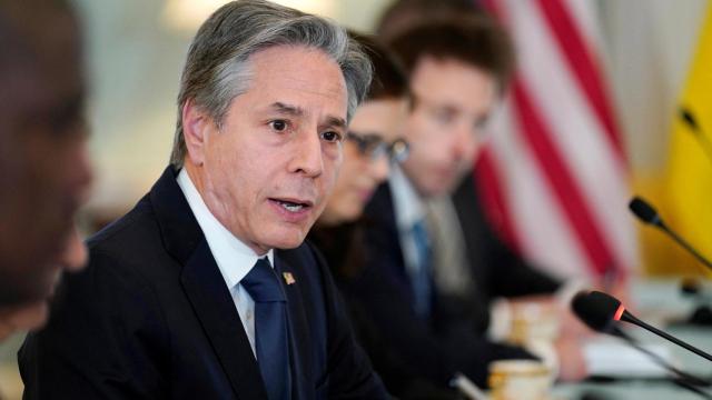 El secretario de Estado estadounidense, Antony Blinken, este viernes 22 de abril.