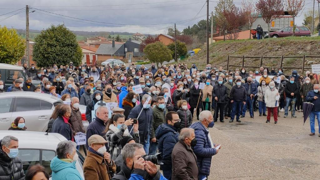 Manifestación por la sanidad en Aliste