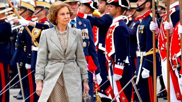 La reina Sofía en su último acto oficial.