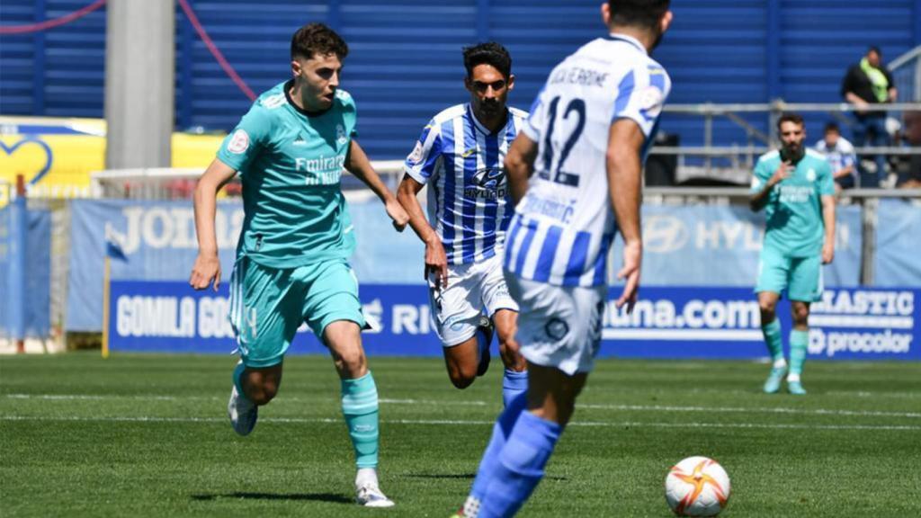 Imagen del partido entre el Atlético Baleares y el Castilla