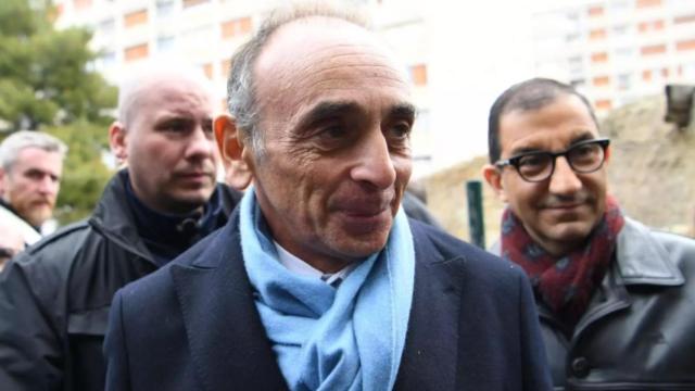 El dirigente ultraderechista francés Éric Zemmour en una imagen en la campaña electoral en Francia.