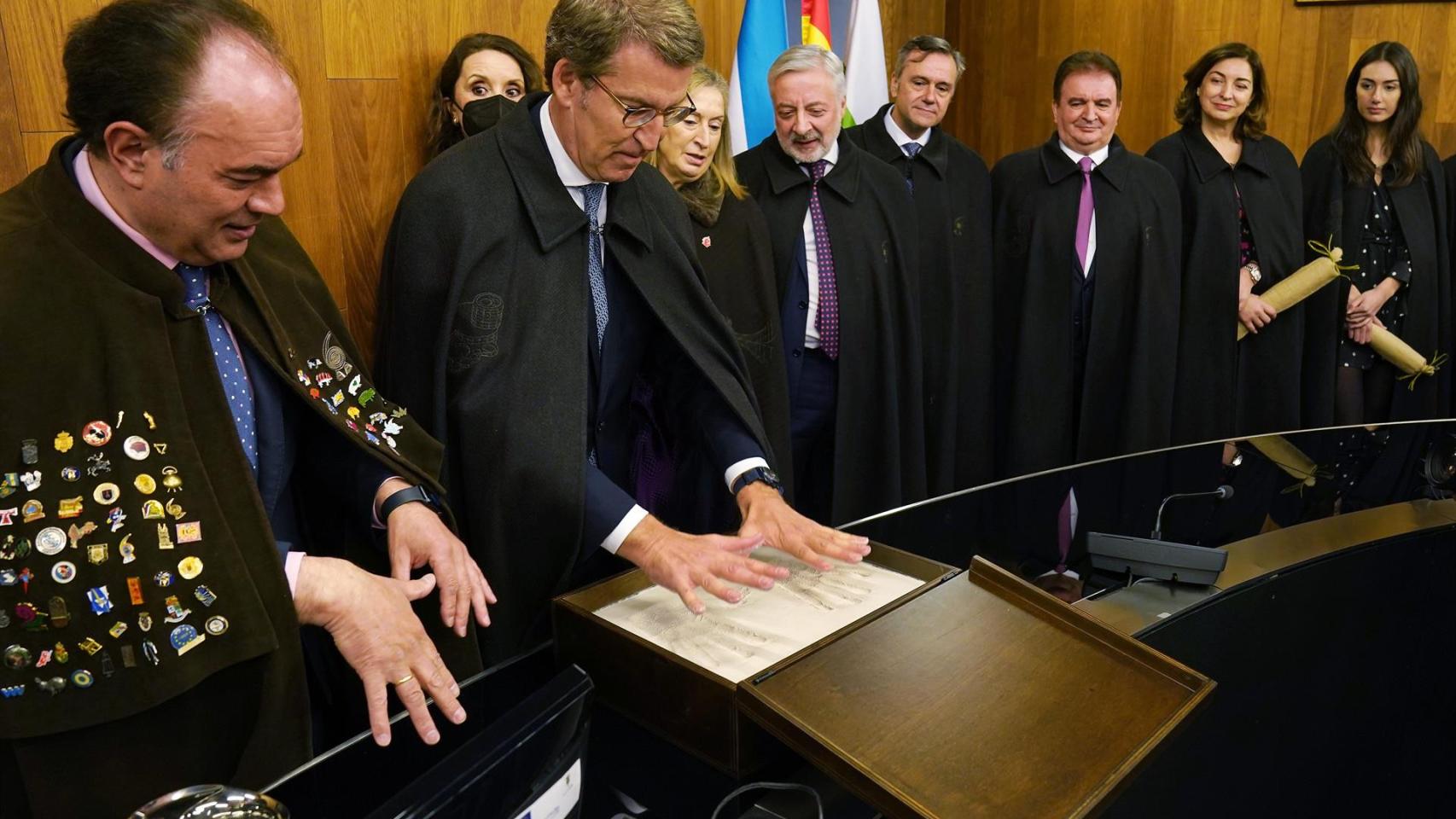 El presidente de la Xunta, Alberto Núñez Feijóo, pregonero de la LIV Feira do Cocido de Lalín.