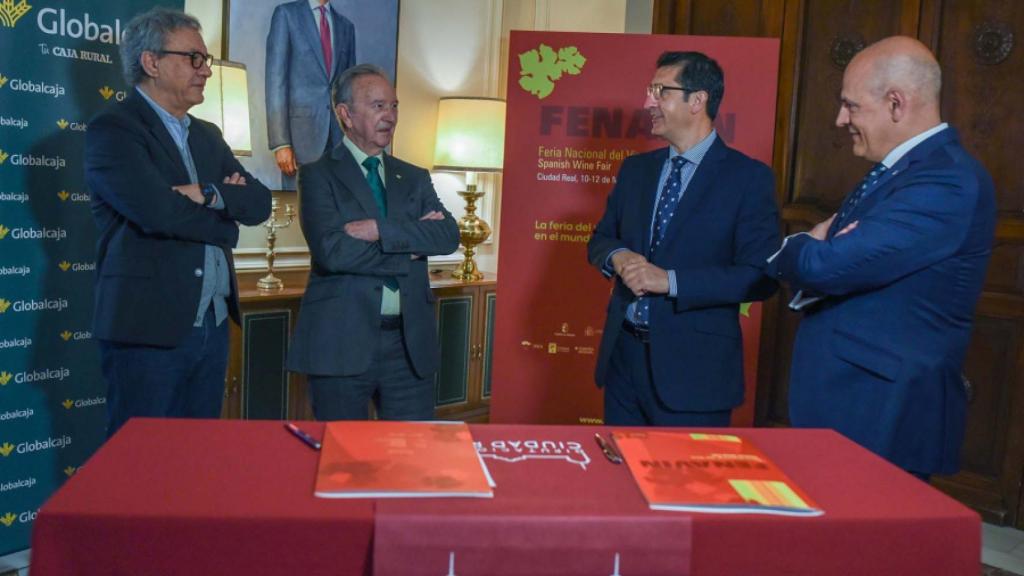 Manuel Juliá, Carlos de la Sierra, José Manuel Caballero y Miguel Ángel León, de izquierda a derecha.