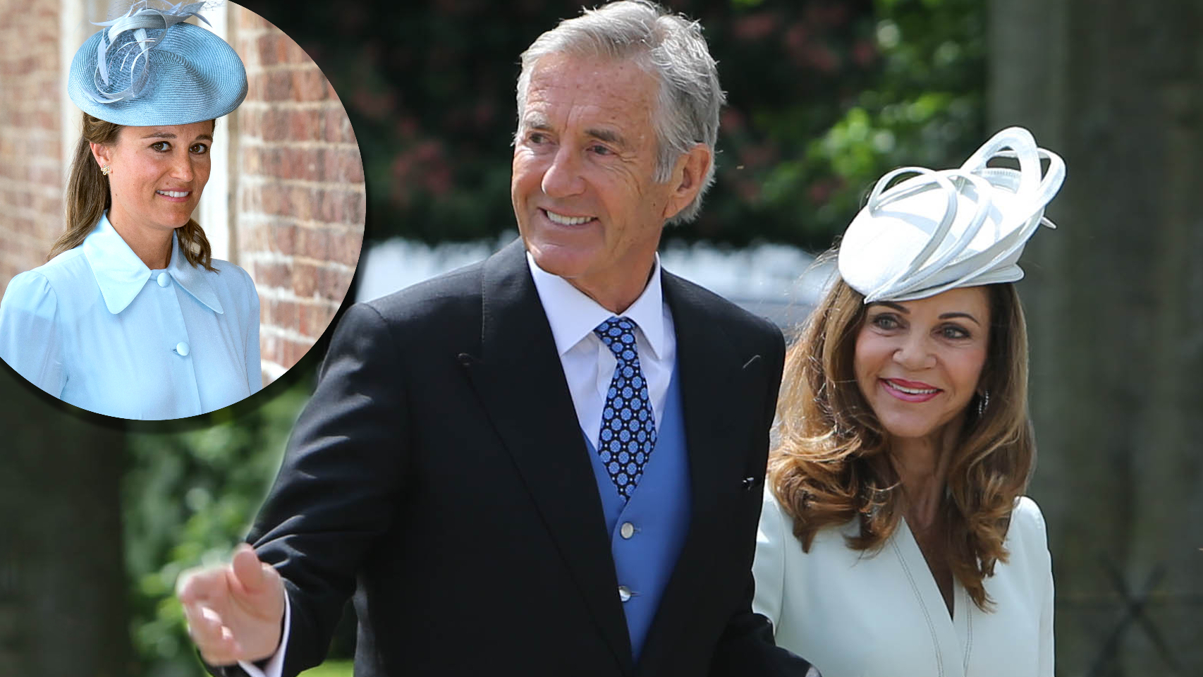 David Matthews junto a su mujer, Jane, durante la boda de su hijo con Pippa Middleton.