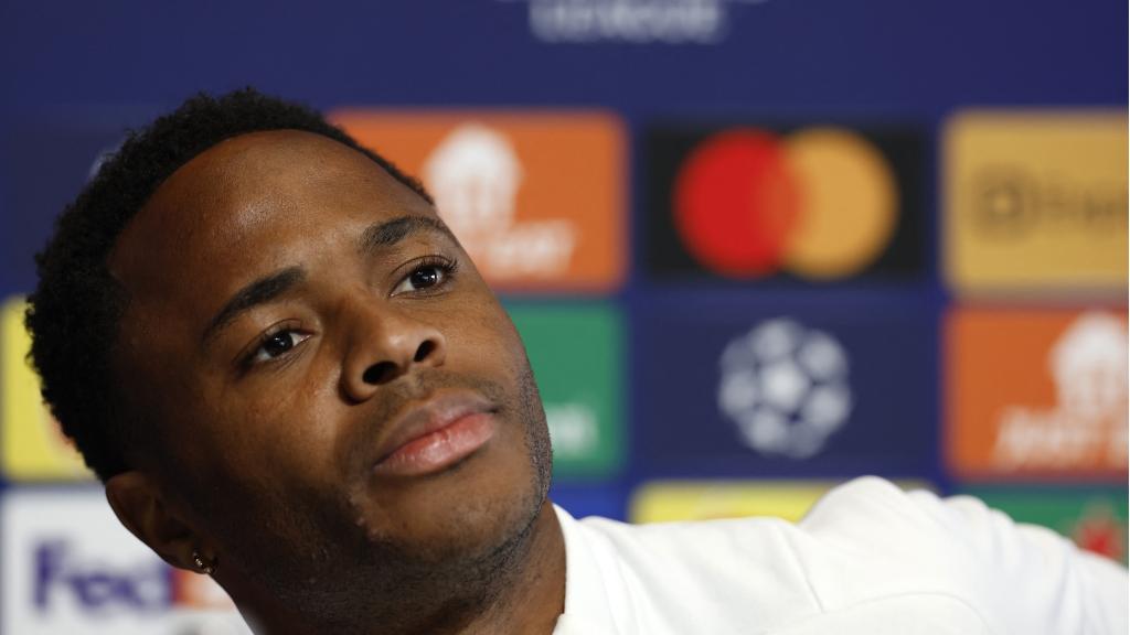Raheem Sterling, durante una rueda de prensa.
