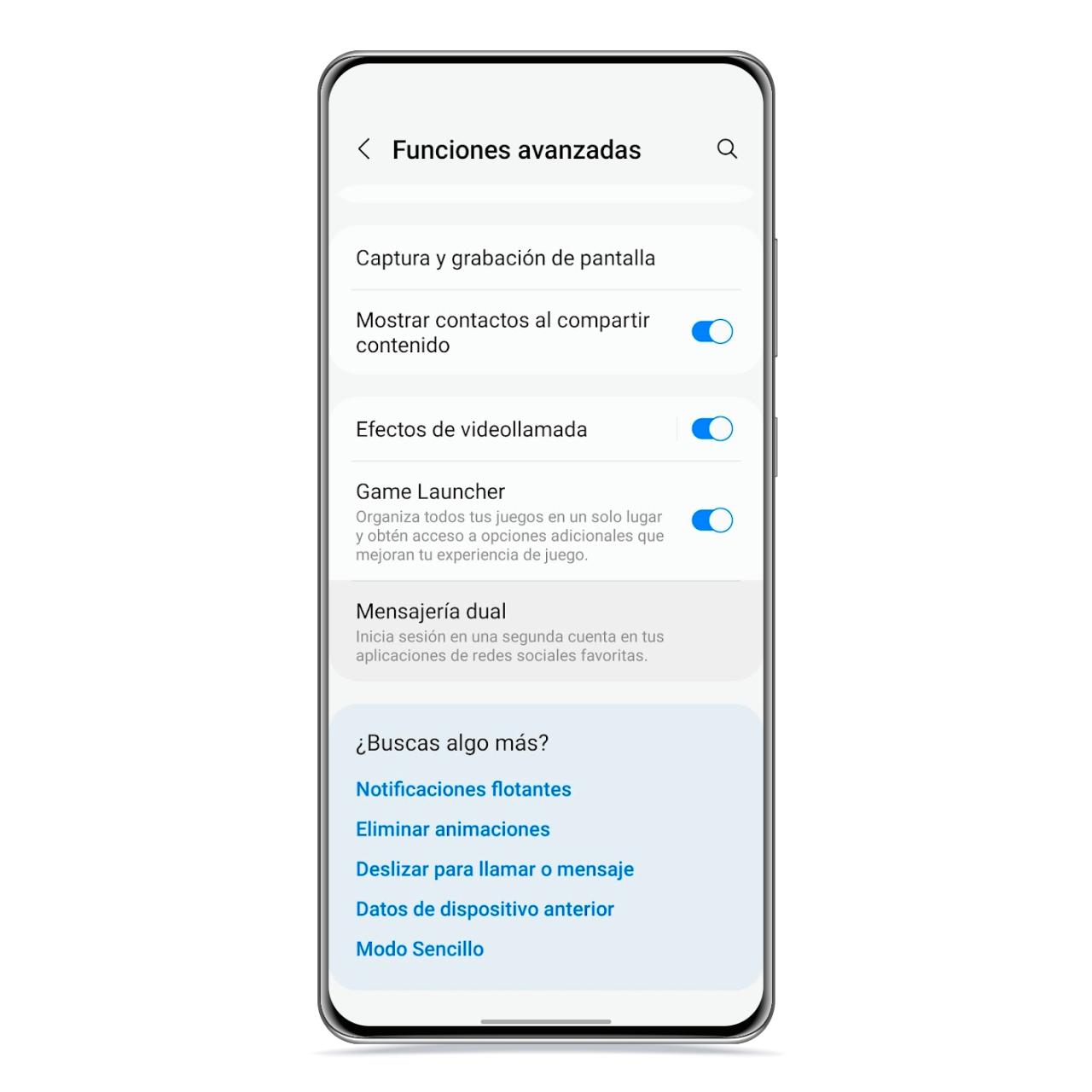 Mensajería dual en Samsung