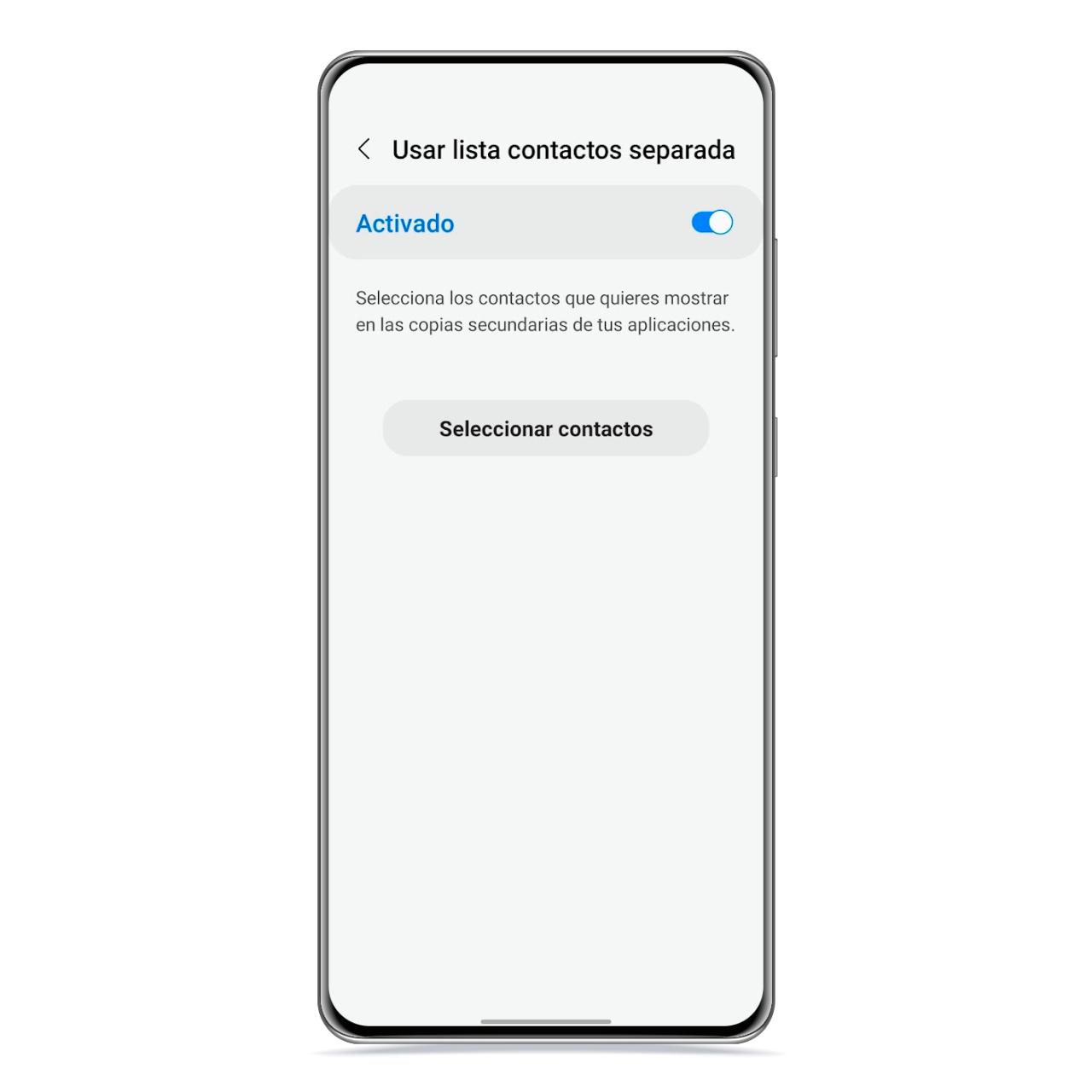 Opciones de mensajería dual en Samsung