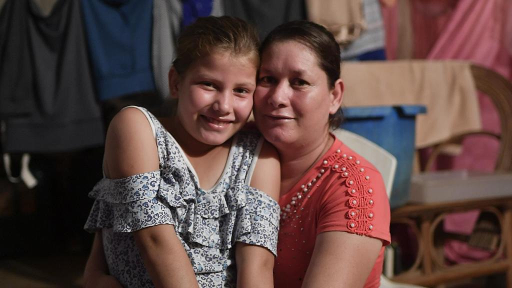 María Moya y su hija Oriannys
