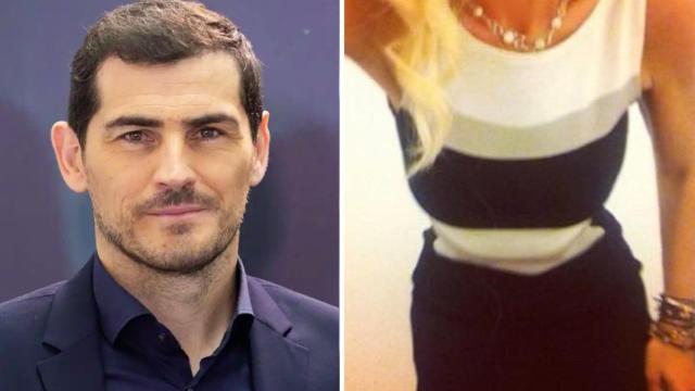 La imagen de Casillas junto al avatar que muestra la tuitera en su perfil.