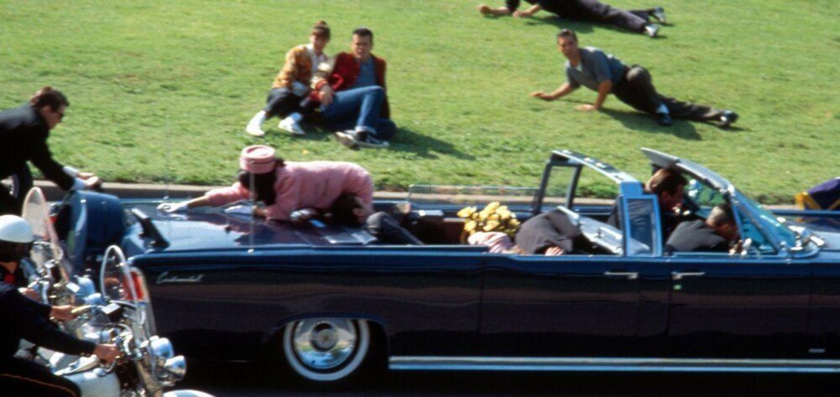 Momento del asesinato de JFK.