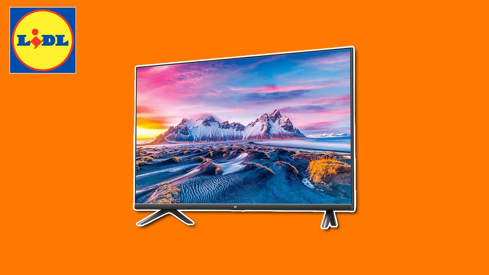 Fotomontaje con el televisor de Xiaomi.