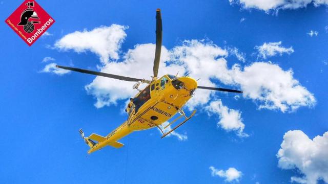 Imagen de un rescate del Consorcio Provincial de Bomberos de Alicante.