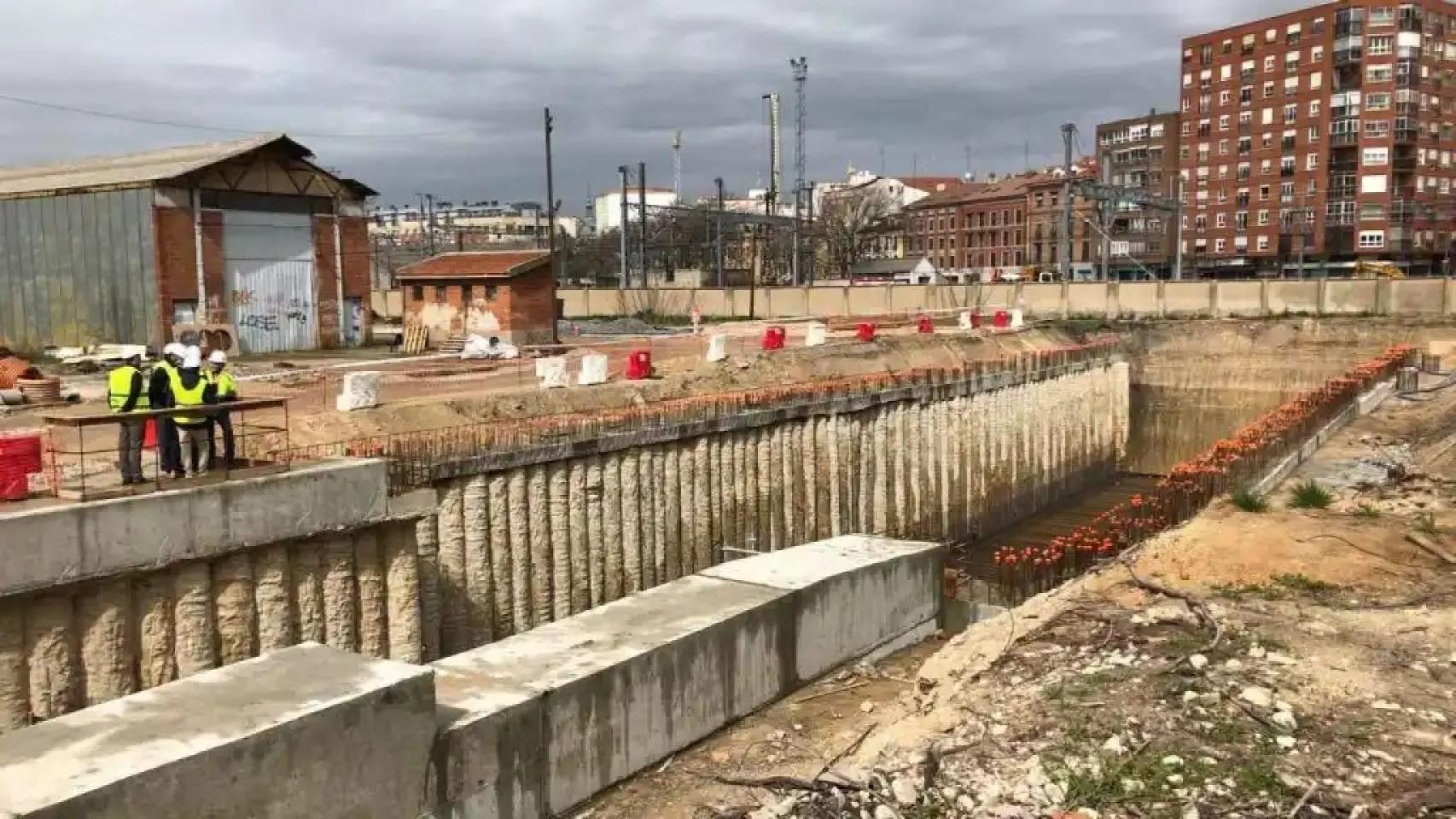 Imagen de las obras en el túnel de Labradores