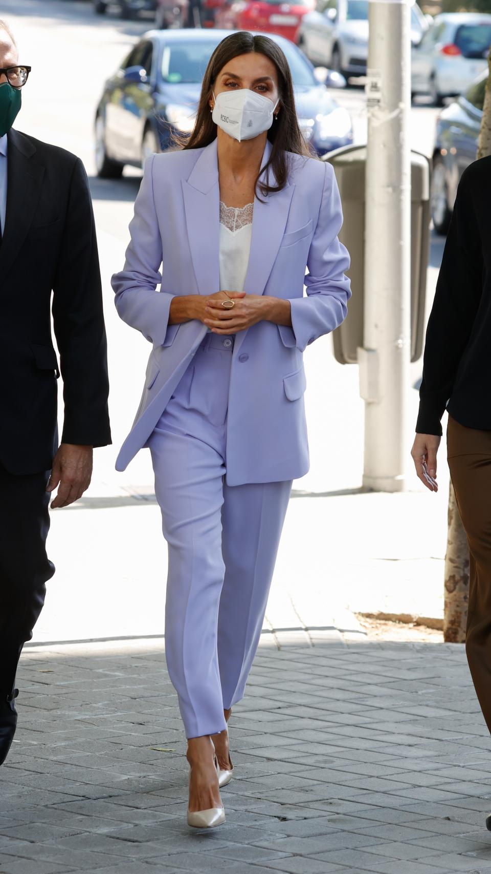 Letizia, en septiembre de 2021, estrenando el conjunto de Bleis.