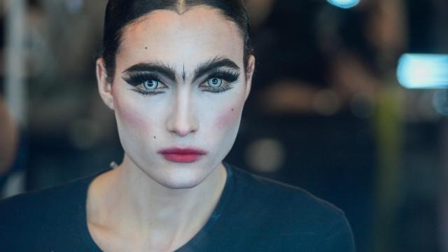 Una modelo durante la Fashion Week de Madrid.