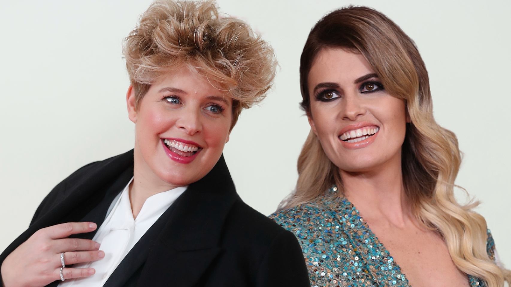 Tania Llasera y Adriana Abenia, en un fotomontaje de Jaleos de EL ESPAÑOL.