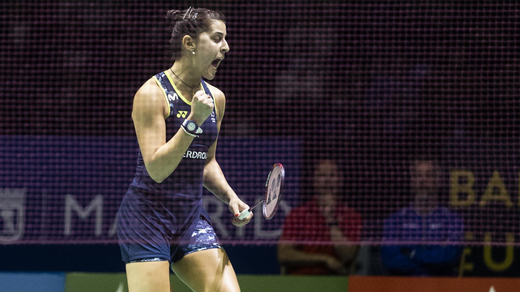 Carolina Marín, en el Europeo de Madrid de 2022.