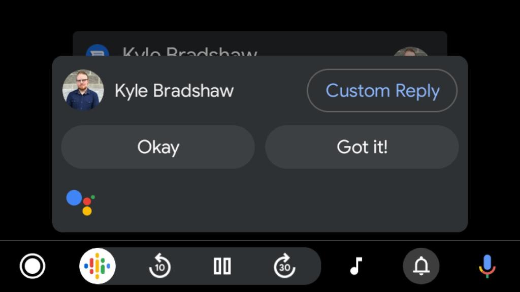 Respuestas rápidas en Android Auto
