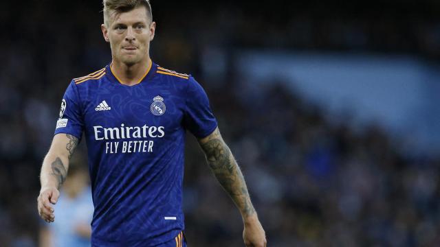 Toni Kroos, durante el partido frente al Manchester City