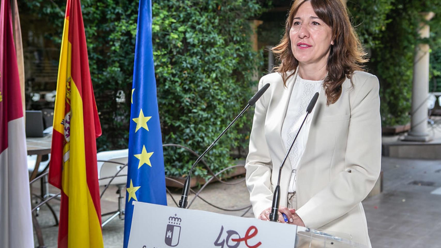 Blanca Fernández en rueda de prensa.