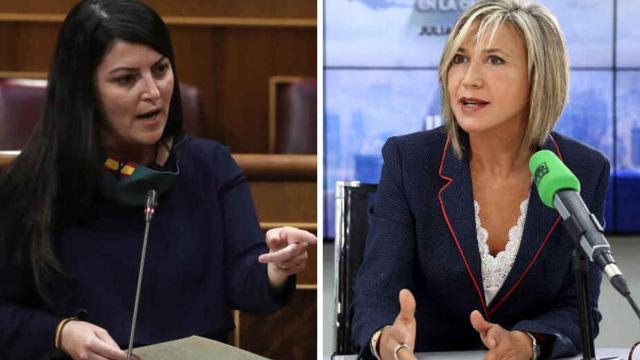 Macarena Olona y Julia Otero en un fotomontaje.