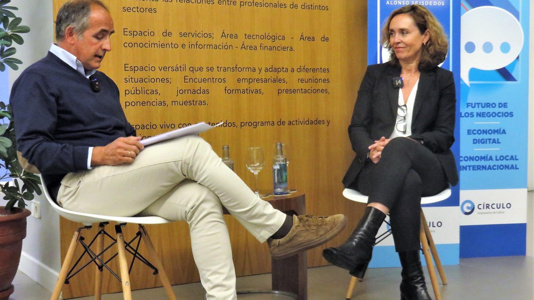La consejera delegada del grupo sanitario Ribera en el Círculo de Empresarios de Galicia.