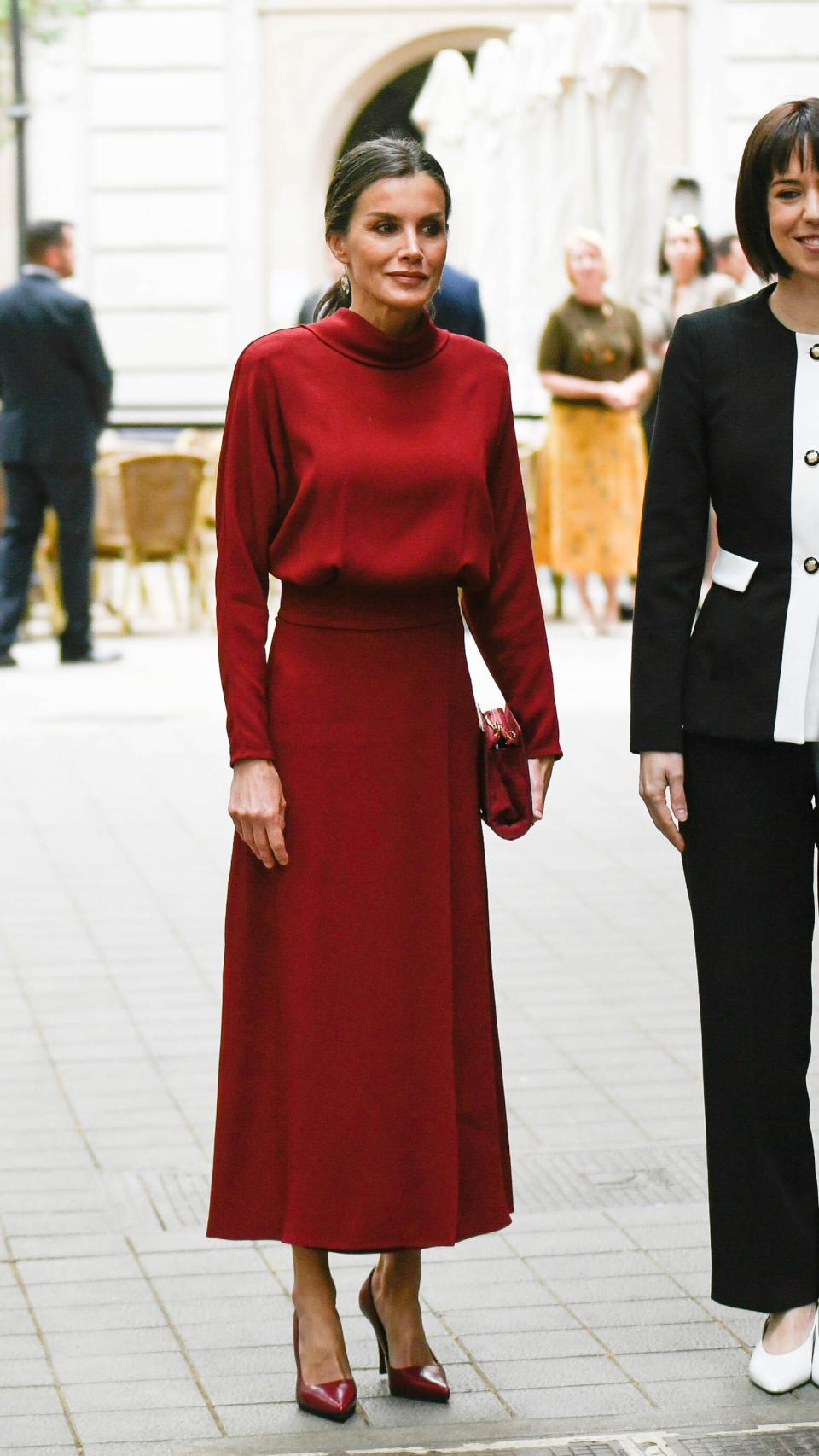 El 'outfit' que ha escogido Letizia para su acto institucional de este miércoles en Palma de Mallorca.