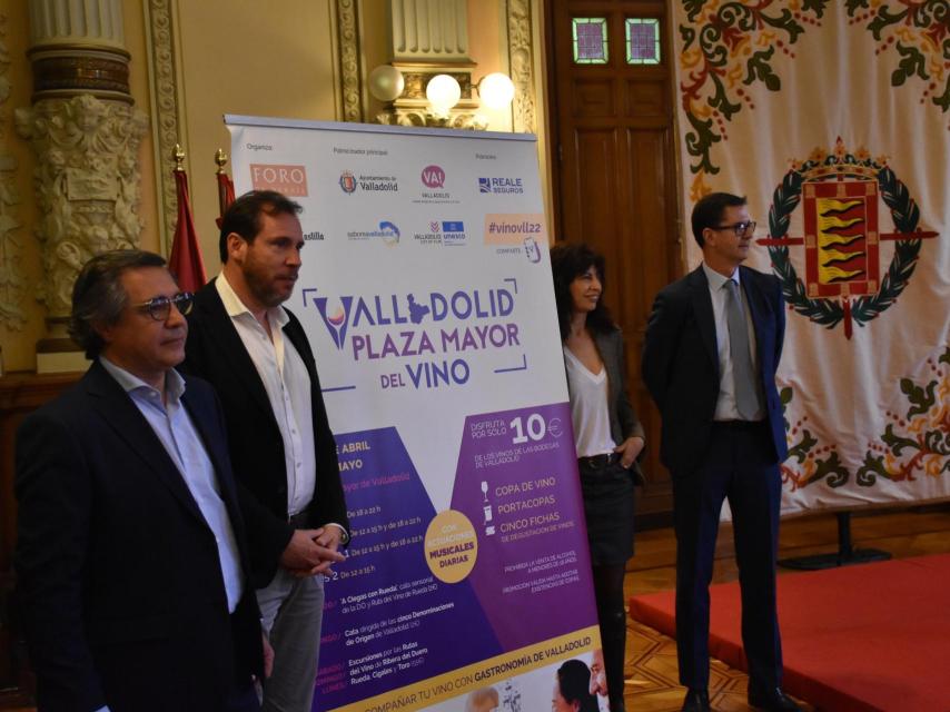 Óscar Puente presenta este miércoles la cuarta edición de 'Valladolid. Plaza Mayor del Vino'.