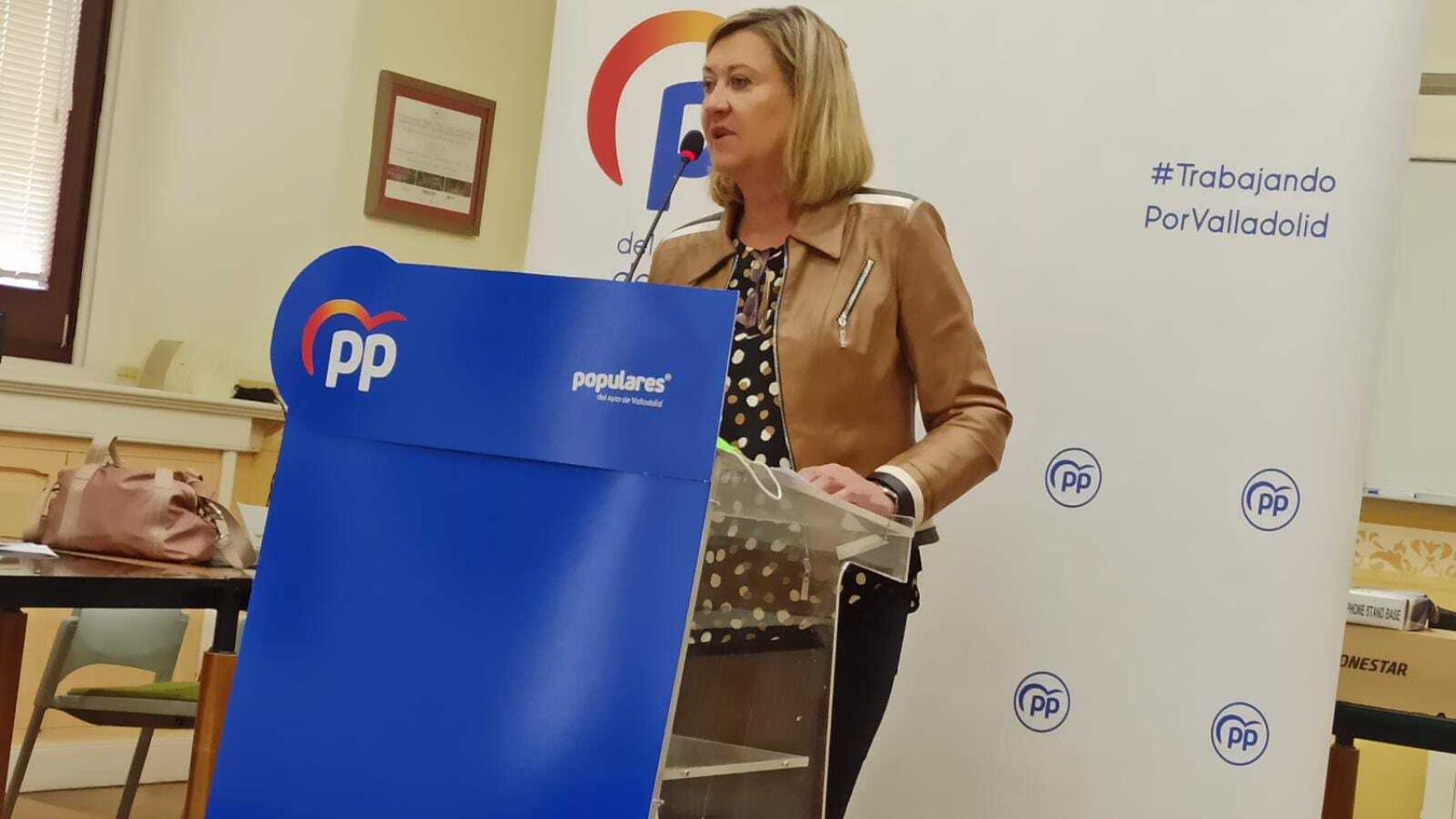 Pilar del Olmo, presidenta del Grupo Municipal Popular en el Ayuntamiento de Valladolid