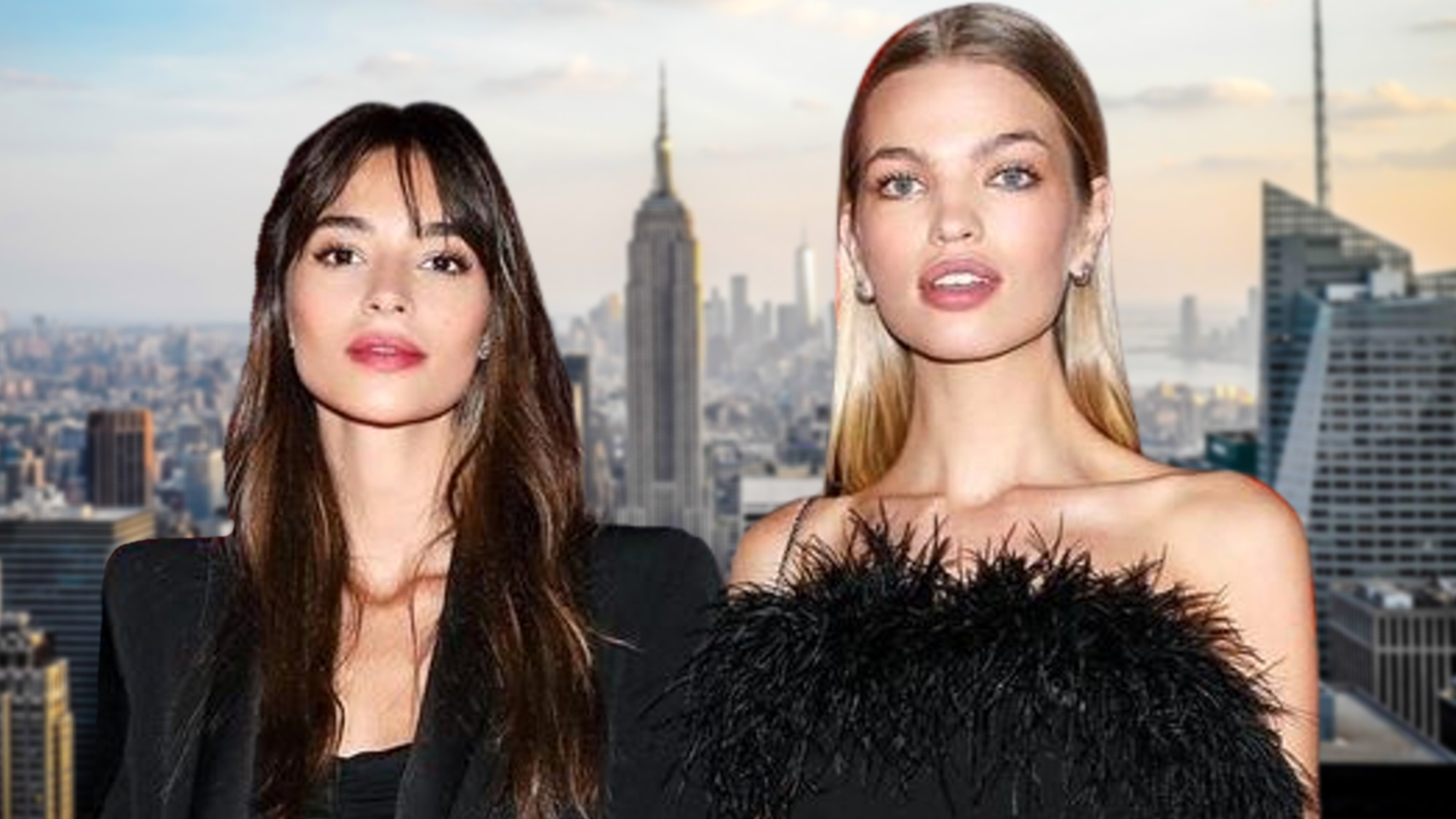 Las modelos Rocío Crusset y Daphne Groeneveld se conocieron hace años en Nueva York | Fotomontaje de EL ESPAÑOL