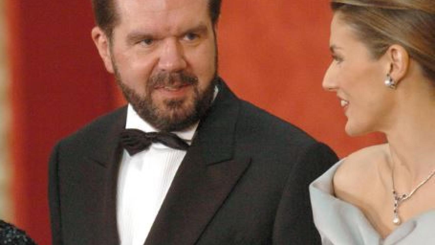 La reina Letizia junto a su padre, Jesús Ortíz, en una imagen de archivo./