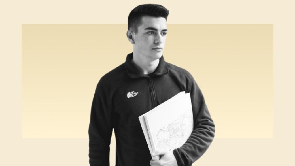 Andy Costa, en una imagen del alumno difundida por Hablamos Español. EE