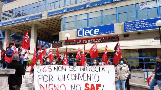 Foto de archivo de una movilización de trabajadoras de Ayuda en el Hogar.